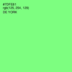 #7DFE81 - De York Color Image